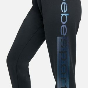 BEBE New Sport Logo Stripe Jogger Sweatpants - sz XL